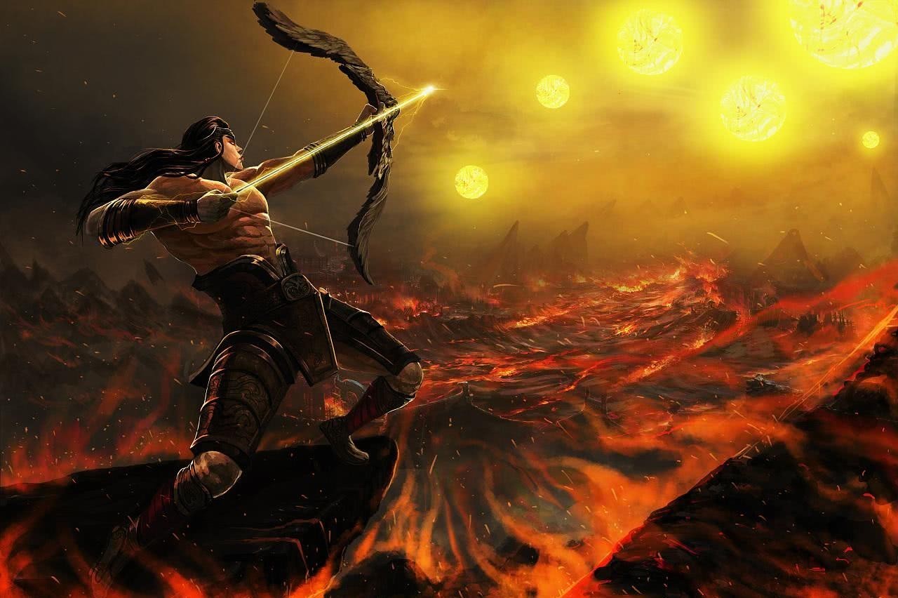 东夷部落|后羿射日只是一个美丽的神话故事,真实的情况可能是一场战争