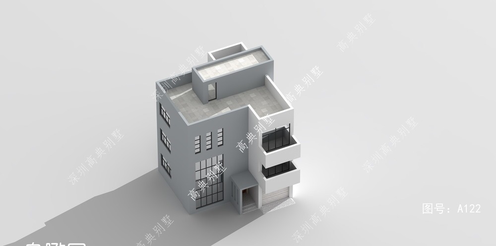 别墅|这款现代农村别墅，一看就很温馨，方方正正，简简单单。