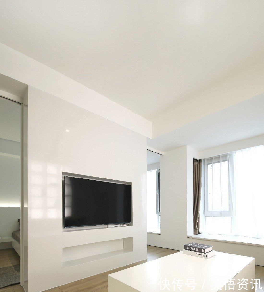 小窝|看了她的46㎡小窝，头一回见卧室装两个门，美观又实用，很聪明