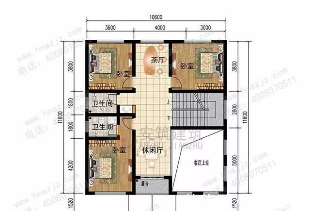 面砖|两款10X11三层农村别墅，造价30万左右，越看越喜欢的户型