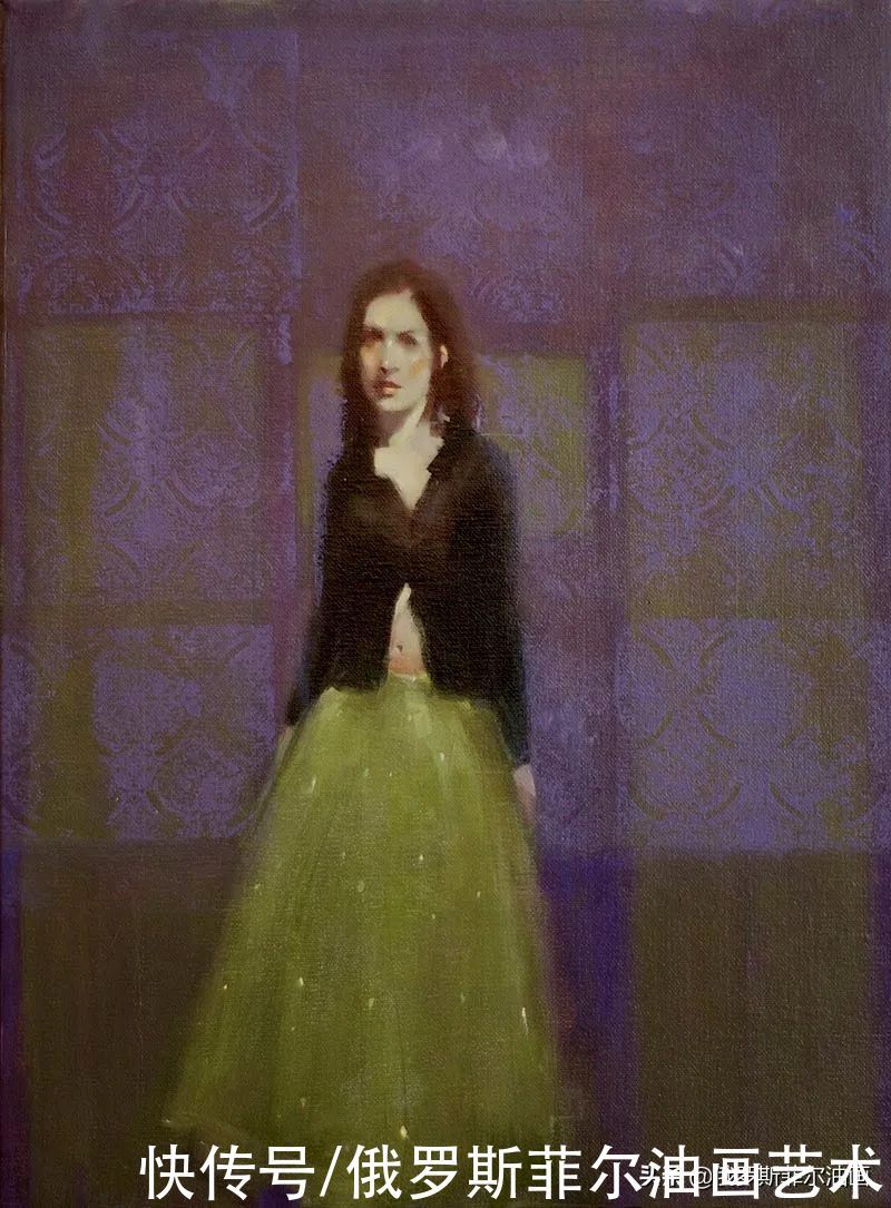 油画&美国画家桑德拉·弗朗德的油画里,充满了微妙而引人注目的情感