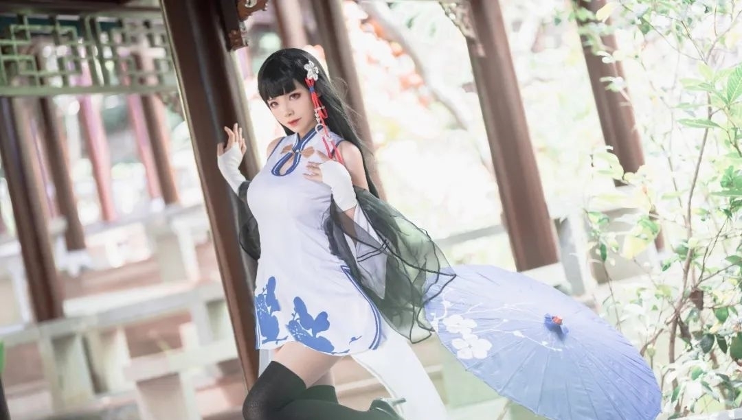 碧蓝航线|cos：碧蓝航线旗袍逸仙cos正片@榛子