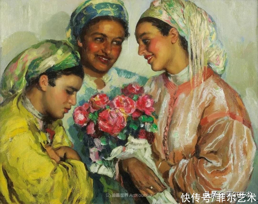 何塞·|西班牙画家何塞·克鲁斯·埃雷拉女性人物油画作品欣赏