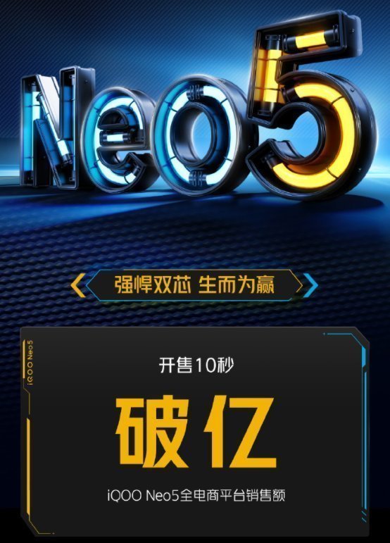 Neo5|口碑、销量持续走高，热门性能新机非iQOO Neo5莫属了