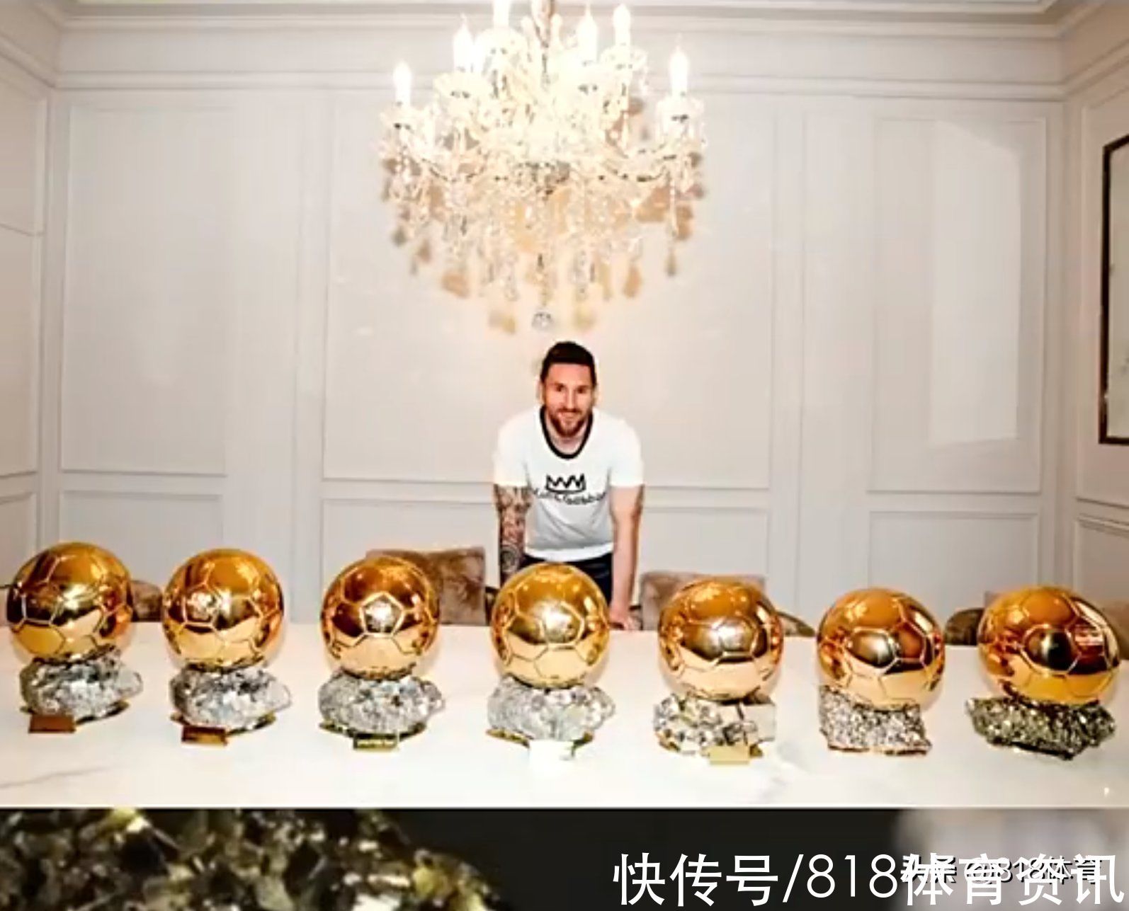 国王杯|C罗酸了!梅西晒2021获金球奖+美洲杯等8座奖杯:祝所有人新年健康!