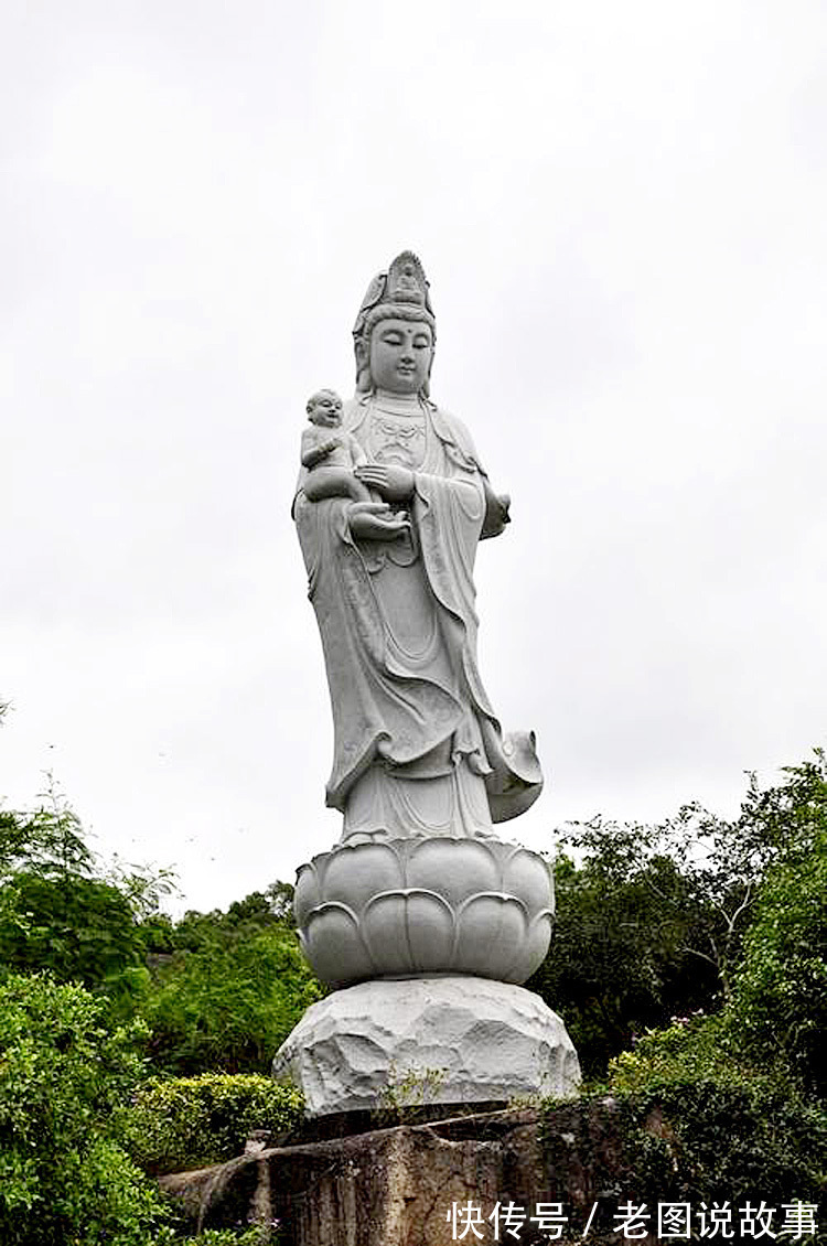 太平岩寺@太平岩寺石雕送子观音神像