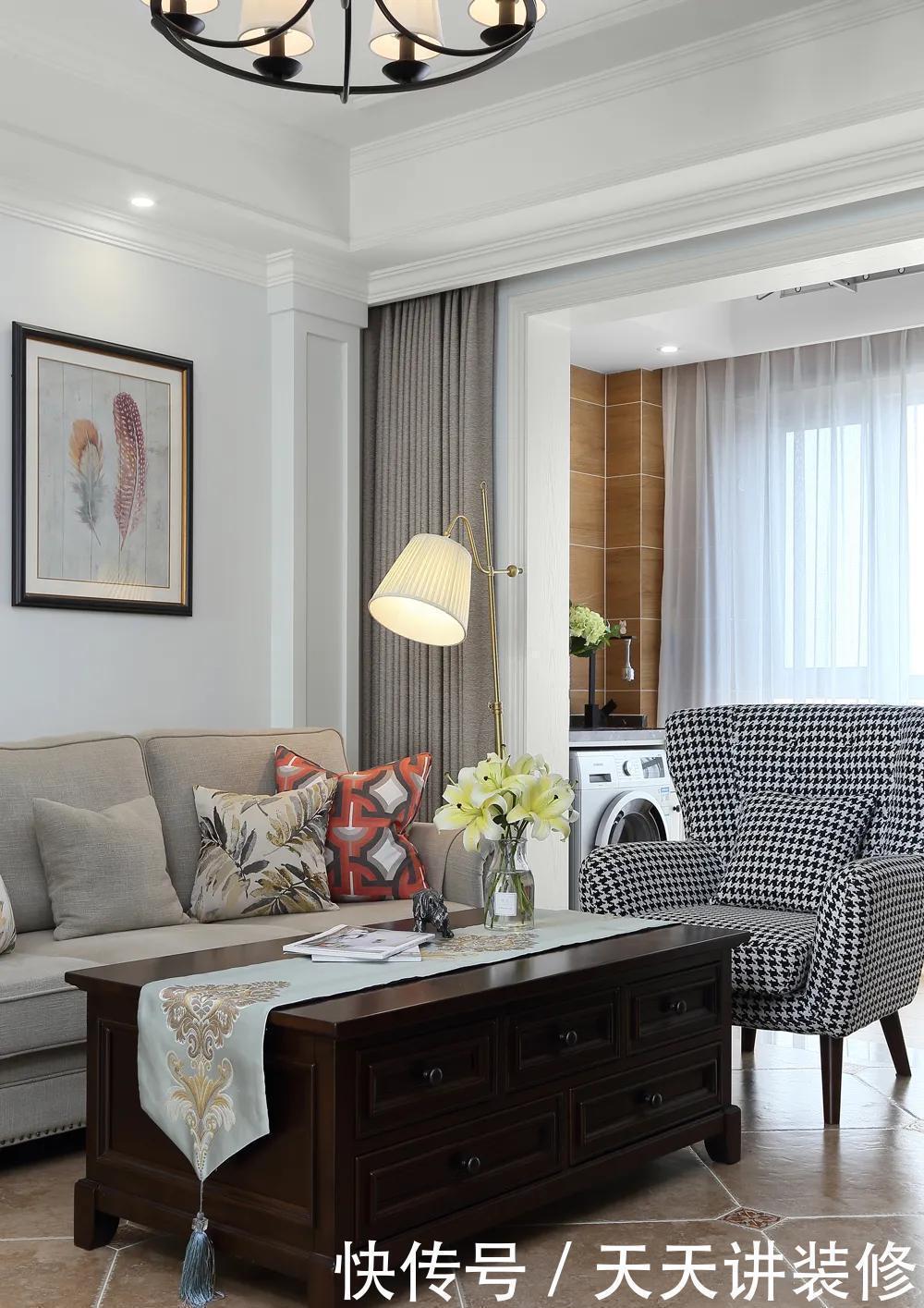 现代|127㎡现代美式风格新房装修,浪漫优雅简洁大方!