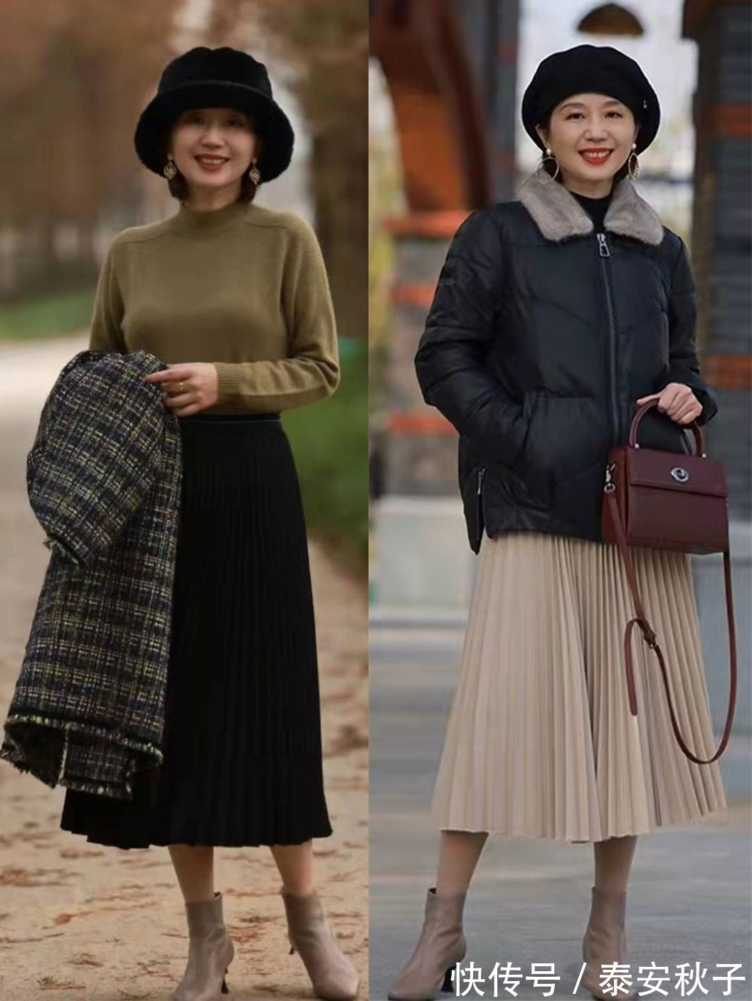 围巾 人到中年的冬日穿搭,就该这样子:美极了!