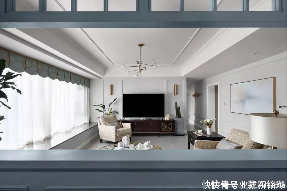 大房型想设计美式轻奢风格,187平的大平层这样设计,优雅高品质