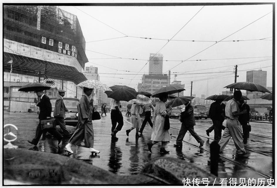 老照片 1965年的日本东京很是繁华