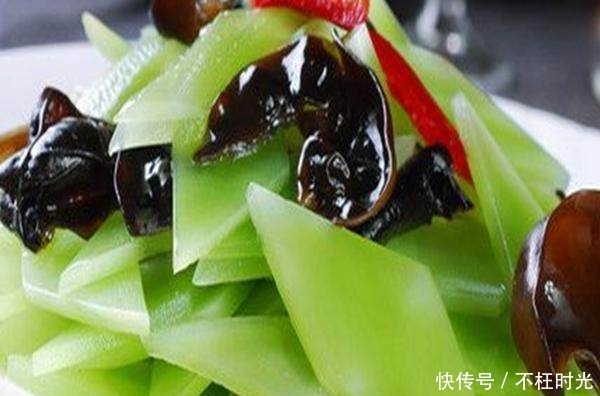 黑木耳|莴苣和它一起炒，防癌抗癌心脏好，清肺润燥抗衰老，全家都爱吃