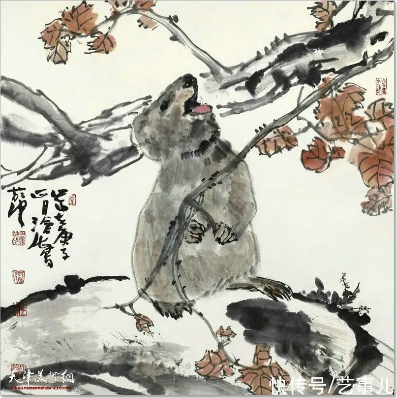 山静居画论#尹沧海教授动物系列作品欣赏:富有诗意的意象世界