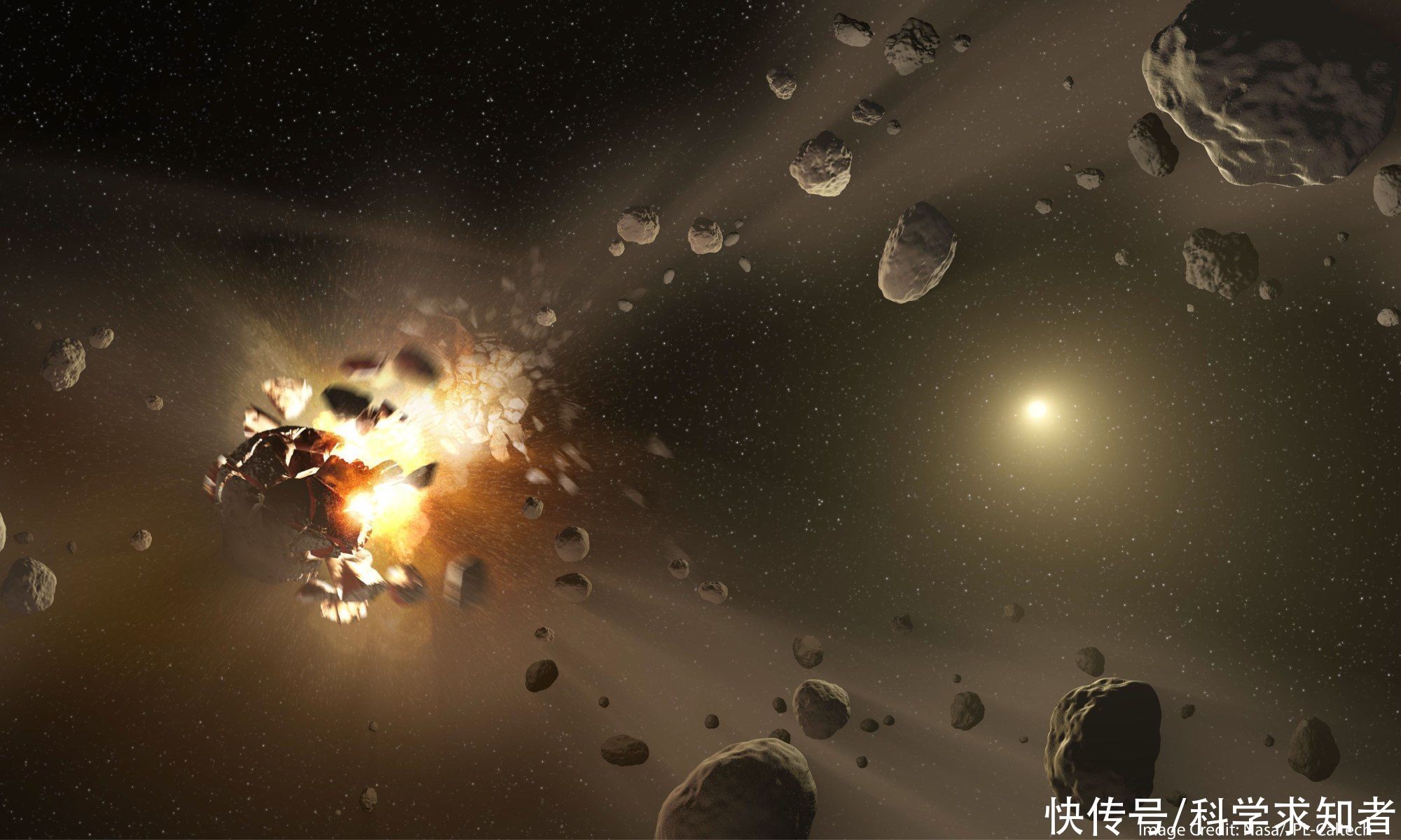 「宇宙出生日记」火星大小的天体撞击地球，形成了今天的月亮