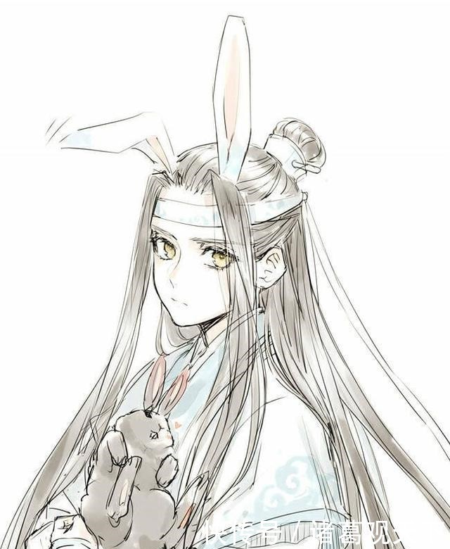 魔道祖师三人戴上兔耳,江澄最显傲娇,蓝二哥哥美的不像话!
