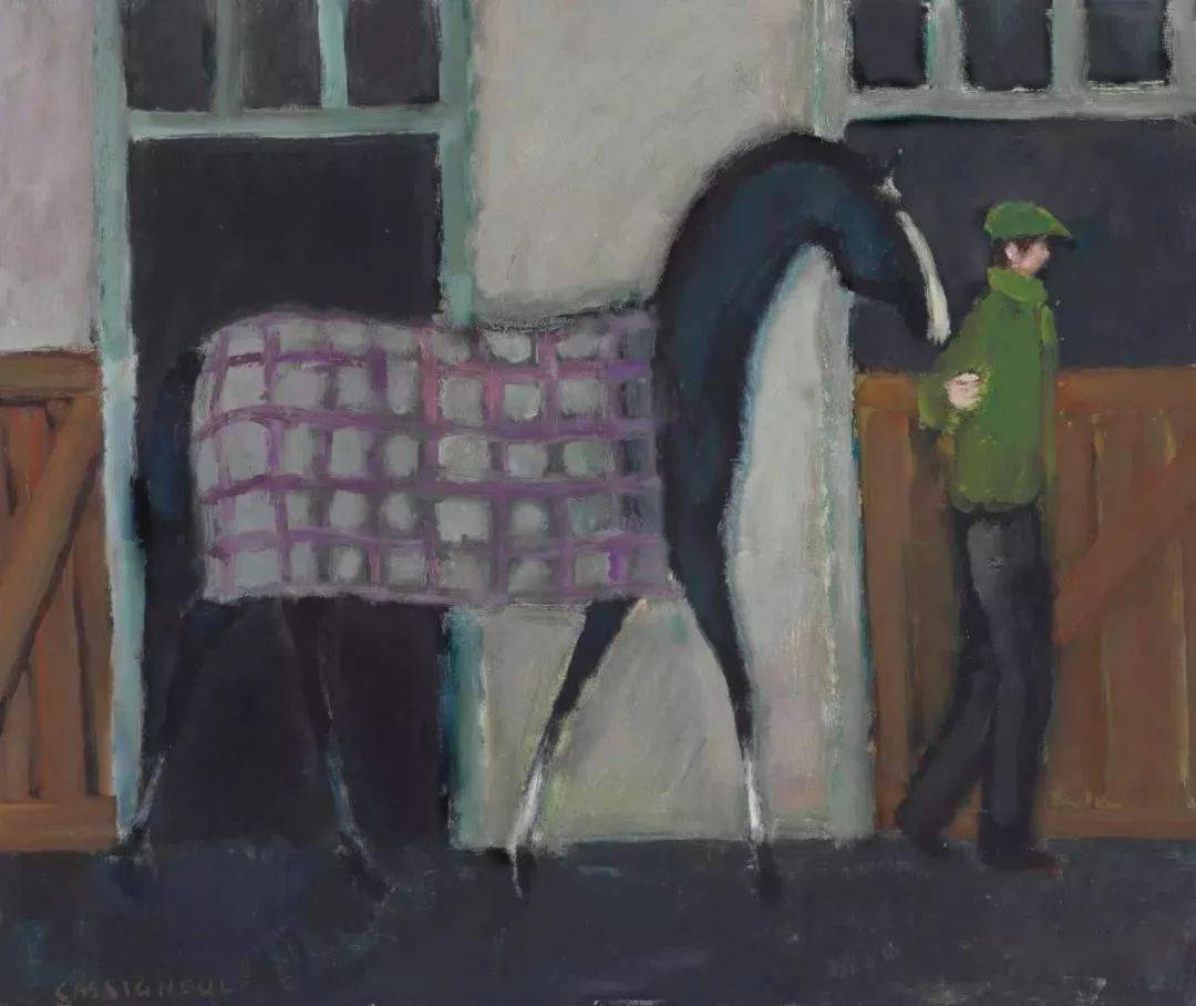 野兽主义#皮埃尔·卡西尼尔:领略野兽主义奔放节奏和表现主义浓烈意蕴油画作品