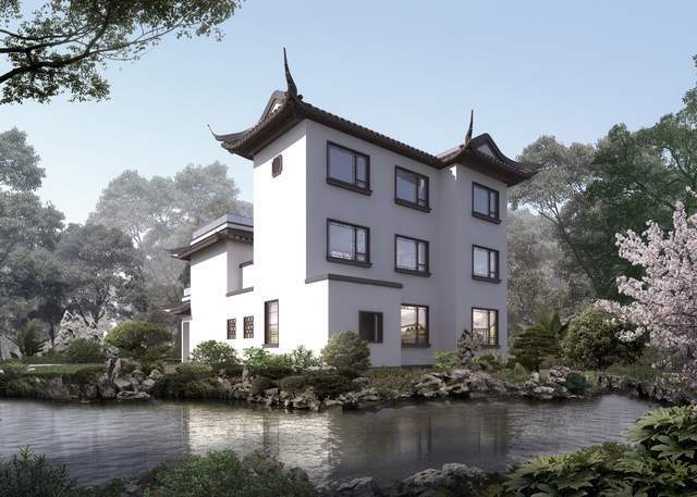 中小院|一栋惊艳全村的三层乡墅,素雅古韵的别样浪漫,邻居看了都心动