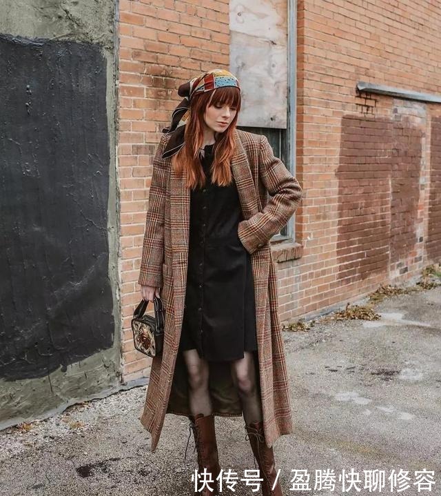 互搭|大衣+裙子=冬天最优雅的女神装