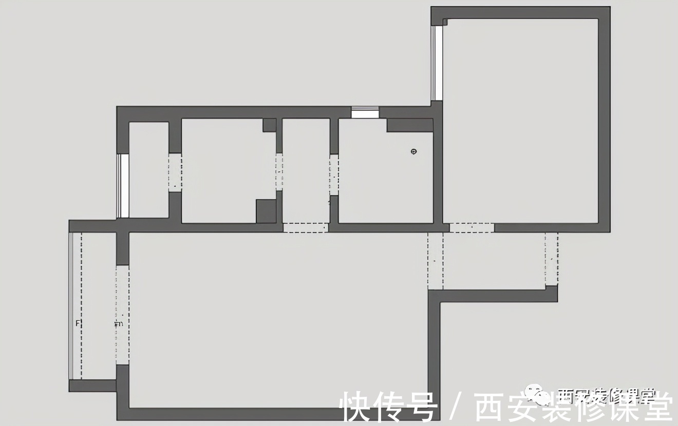 收纳|65㎡一室阳光户型,一人坐拥大客厅