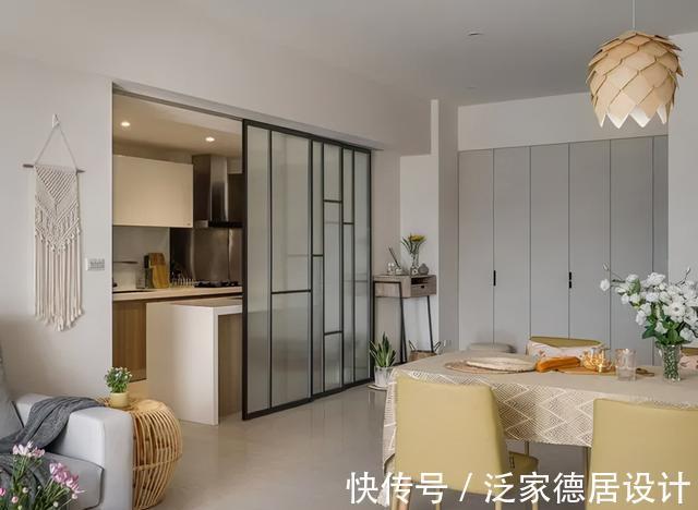 客餐厅|118㎡美居柔雅纯净,氛围温馨精致