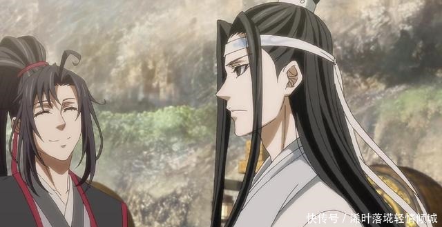 魔道祖师动画魏无羡扯蓝忘机的抹额，扯了你就是蓝家人了