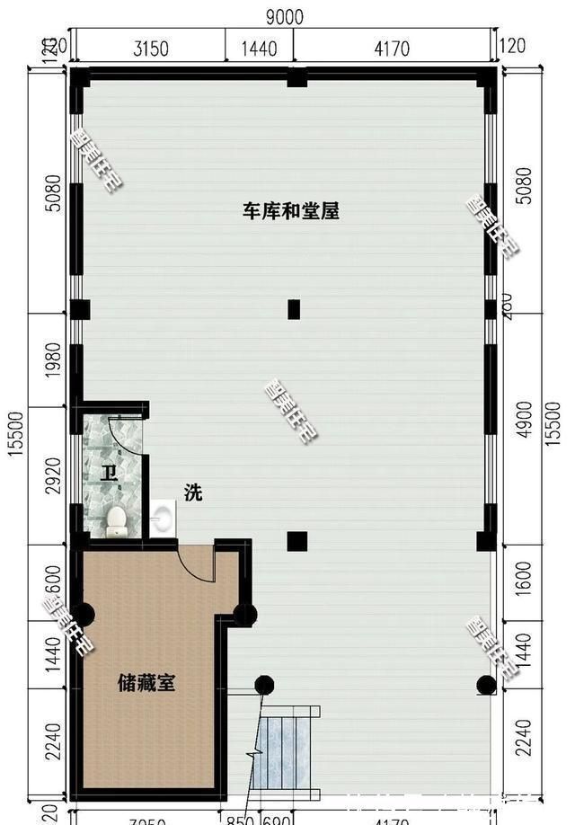 主卧室|带架空层设计的四层别墅，第一栋宽9米，造型照样大气