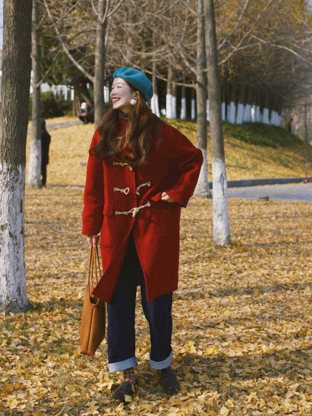 阔腿裤|复古风穿搭技巧,绿色针织开衫搭配阔腿裤甜美俏皮,简约又好看