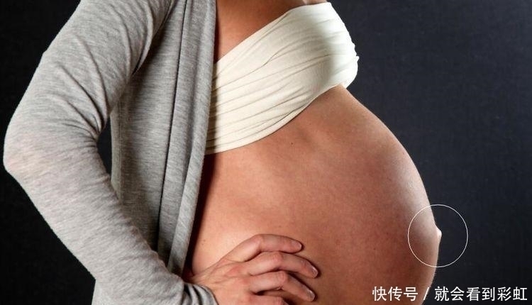 孕妇|怀孕后孕妇从这周开始显怀,如果肚脐没有这种表现,说明很有福气
