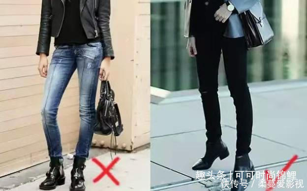 160身高以下的女人赚到了,穿“短靴+九分裤”凹造型,真是美绝了
