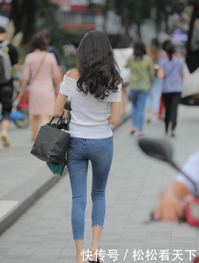 美女|高雅的美女，一条牛仔裤，也能穿的新鲜