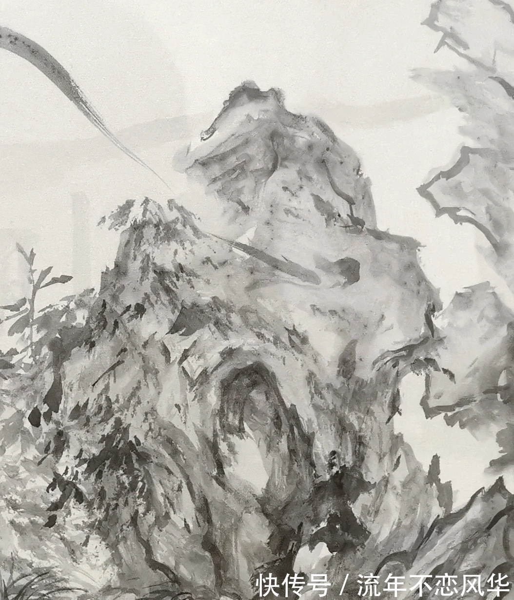 西安美院#西安美院|王珊的水墨山水画有静气!