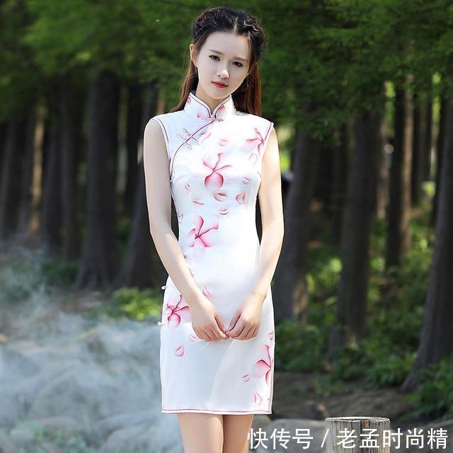 旗袍|改良短款旗袍,一颦一笑,倾国倾城,穿出中国风气质