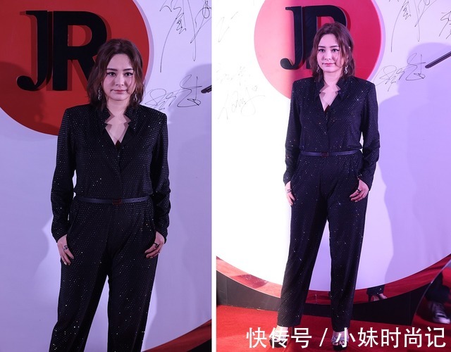 服饰|阿娇真的胖好多,不过穿黑色连体衣还挺有型,看起来气势很强