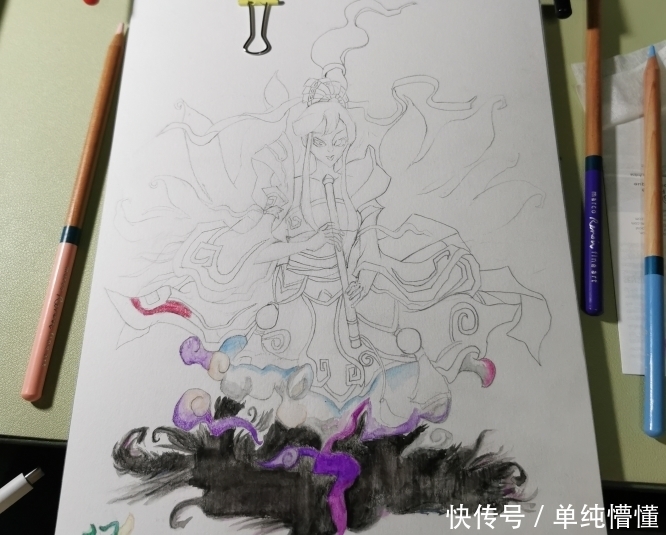  手绘|玩家手绘：拙作之笛舞小姐姐