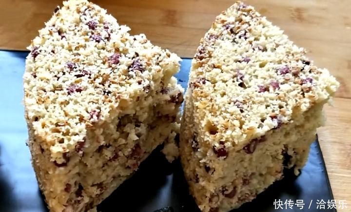 水果蒸糕太好吃了,不用一滴水,香甜蓬松又细腻,老人孩子都爱吃