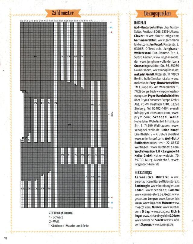 德国杂志上的毛衣时尚靓丽,这配色真是绝了