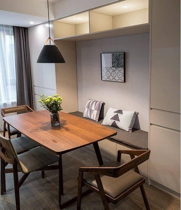 柜子|老公非在餐厅打一排柜子,空间一下多出好几平,邻居立马学走了