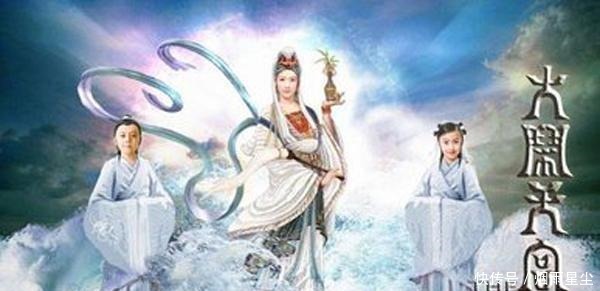 观音菩萨身边的2个童子, 男孩是红孩儿, 女孩是谁!