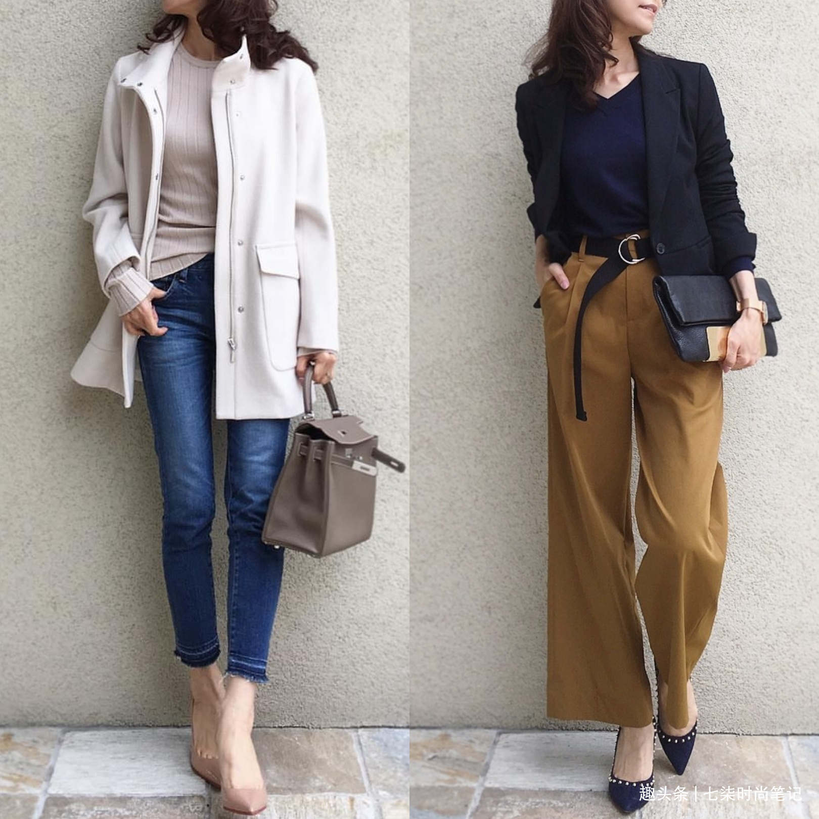 中年女人入秋怎么穿日本博主的穿搭示范,大气优雅值得借鉴