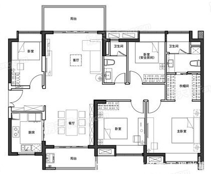 四居室|135平现代风四居室，每一处角落，都藏着安乐与宁静
