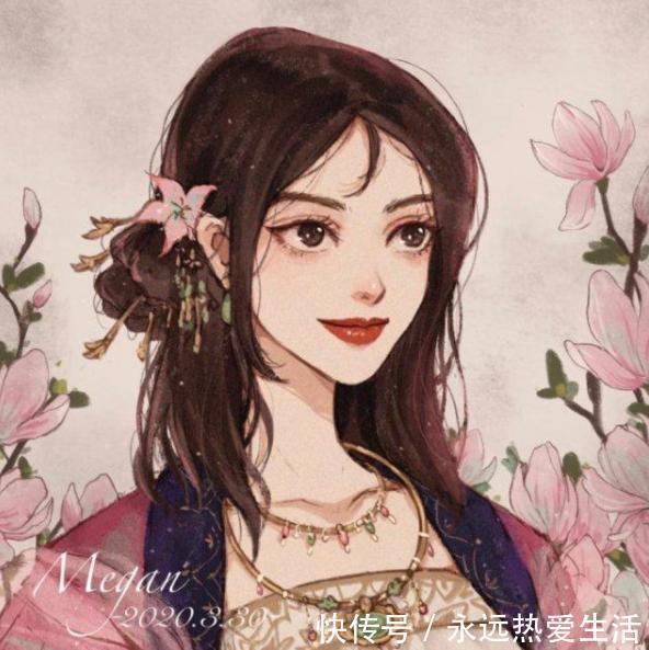 花木兰$迪士尼公主古风装扮,艾莎公主美丽动人,但是花木兰最适合!