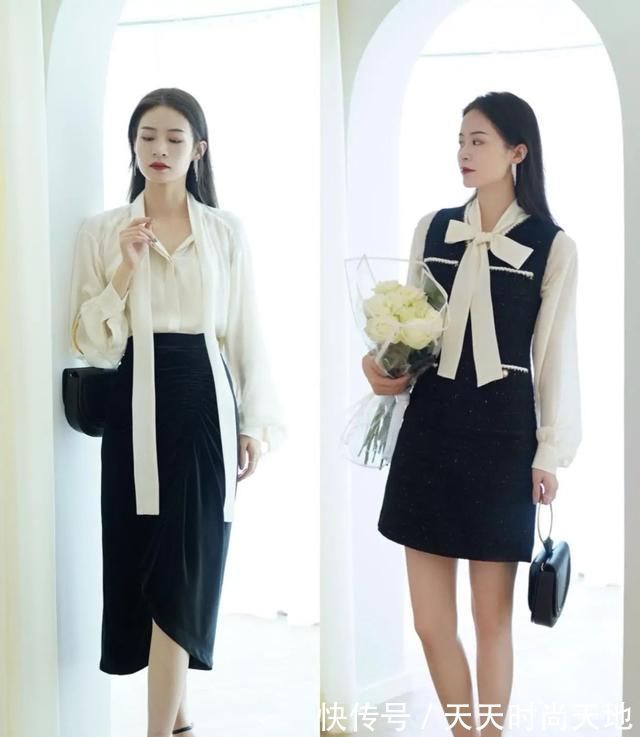 服饰|很适合夏季的搭配:衬衫+半裙,遮肉显瘦,上班上学都能穿