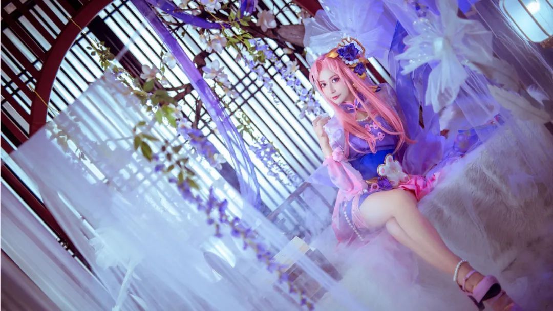 王者荣耀|cos:王者荣耀王昭君乞巧织情cos正片@糖糖