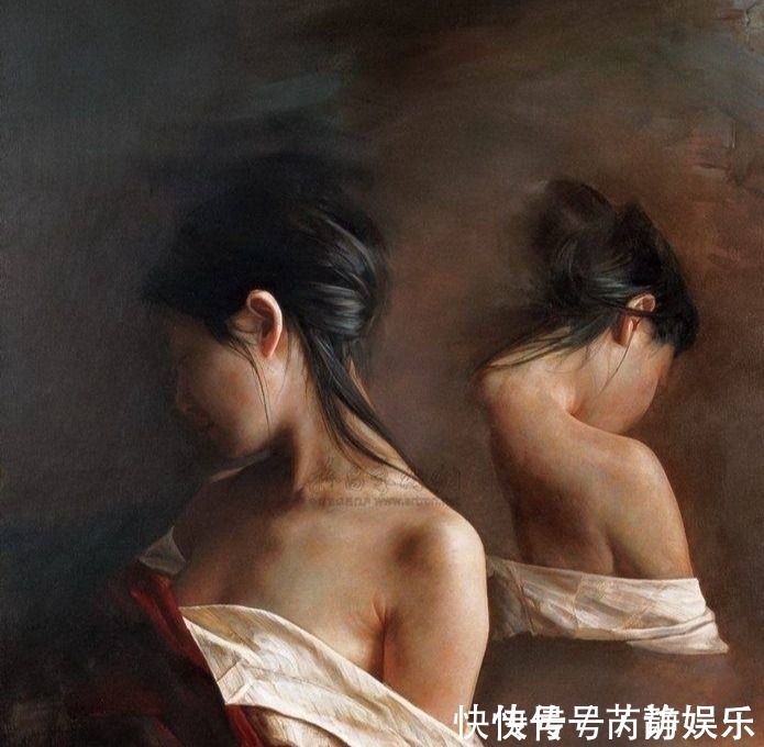油画作品!将女性画得如此苍茫大气,画面竟然还这般唯美