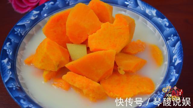 牛奶红薯汤最好吃的做法,简单美味又营养,看看你喜欢吃不