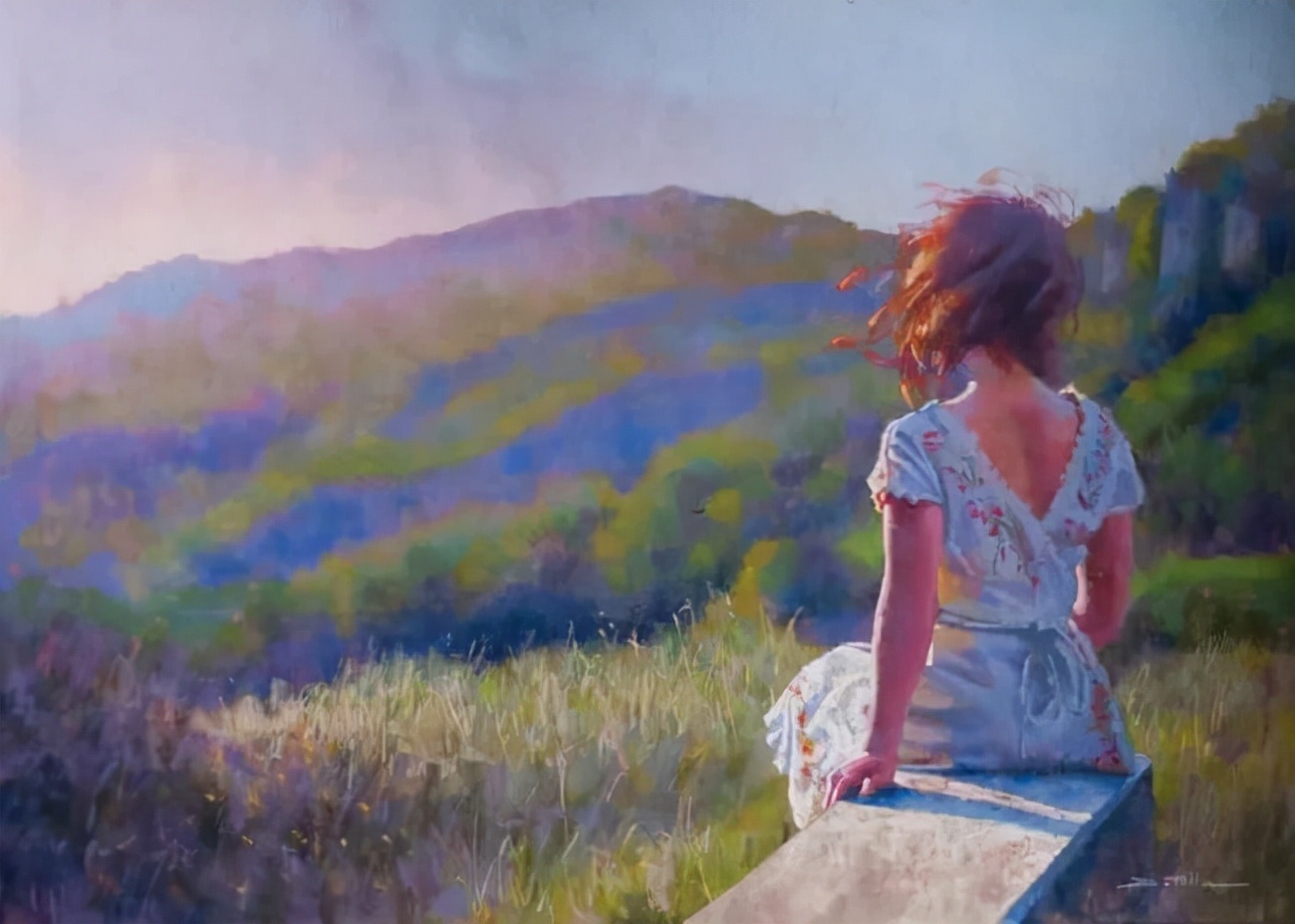 艺术学院$法国女画家:魅力独特的色粉味道