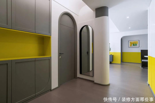 三居室|98平现代三居室打破常规设计,造型简约视觉不呆板