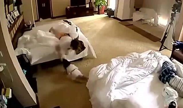 父母|一家四口睡觉的照片火出圈,网友笑翻:父母是真爱,孩子是意外