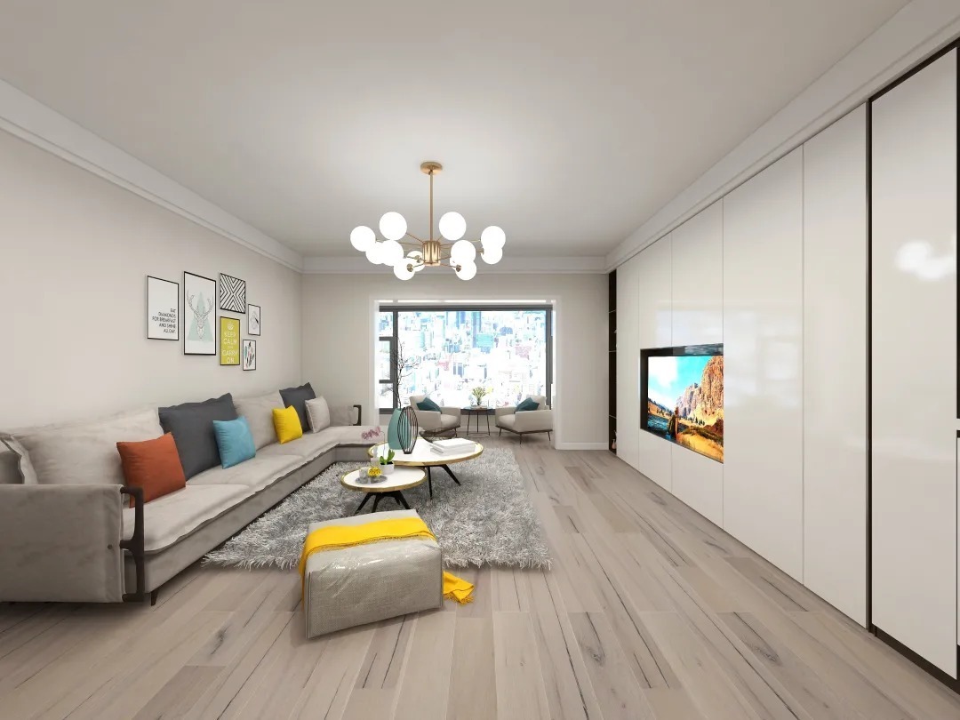 耀龙康城|【鲁班装饰】耀龙康城130㎡现代简约风格,摒弃复杂。