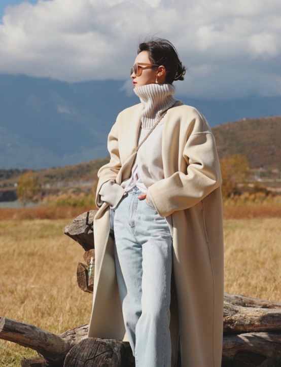 针织衫 普通人穿大衣,只要学会选款和搭配,也能时髦不俗气!