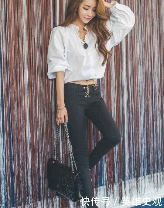 性感迷人的韩国时尚小姐姐,展示牛仔裤的优雅气质!